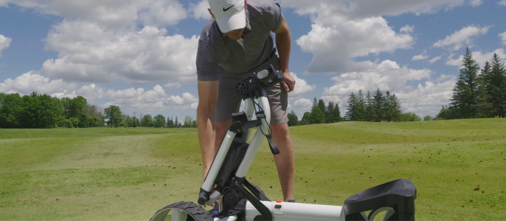 Axglo electric golf push cart
