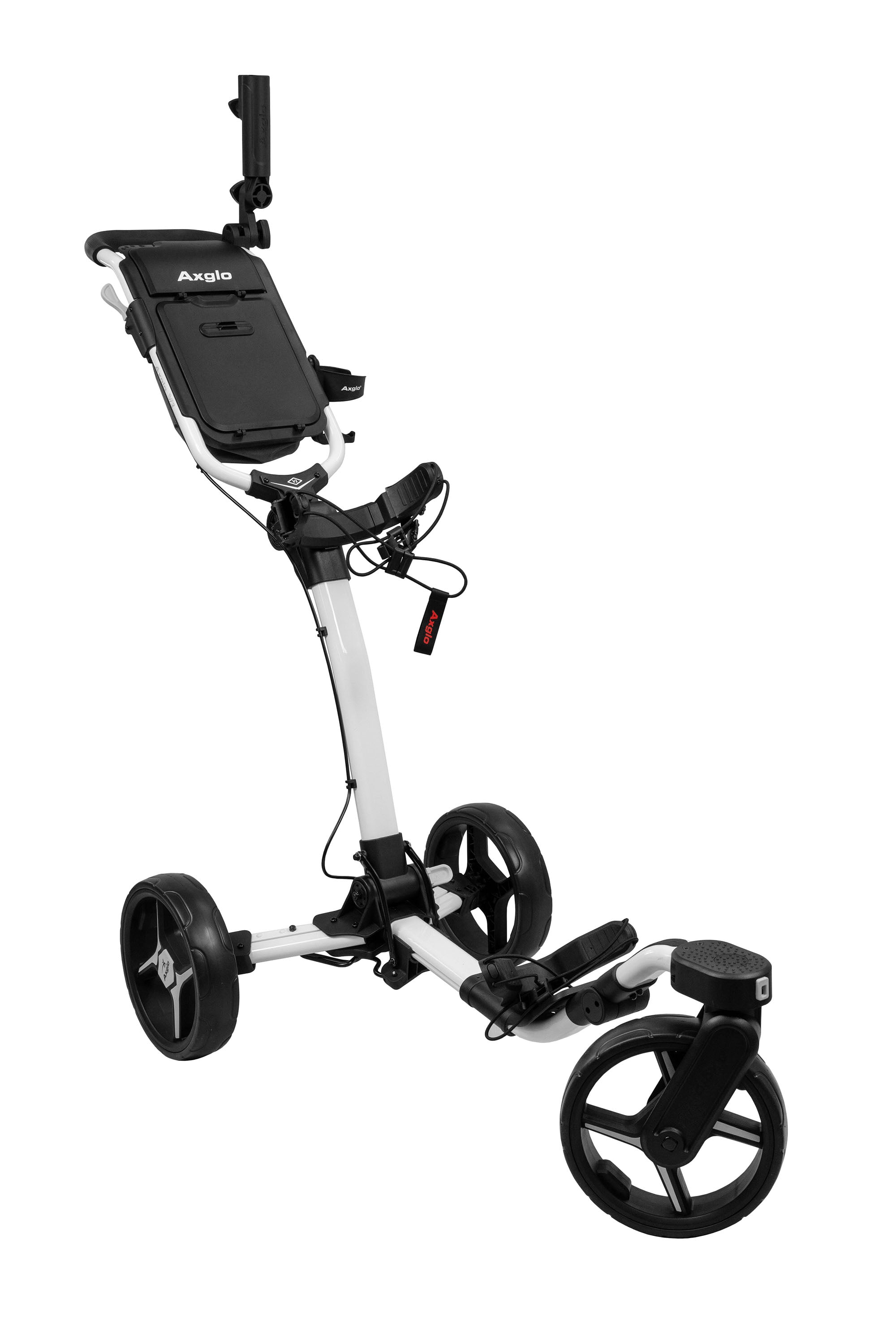 Axglo V3 Golf Push Cart (white/grey)