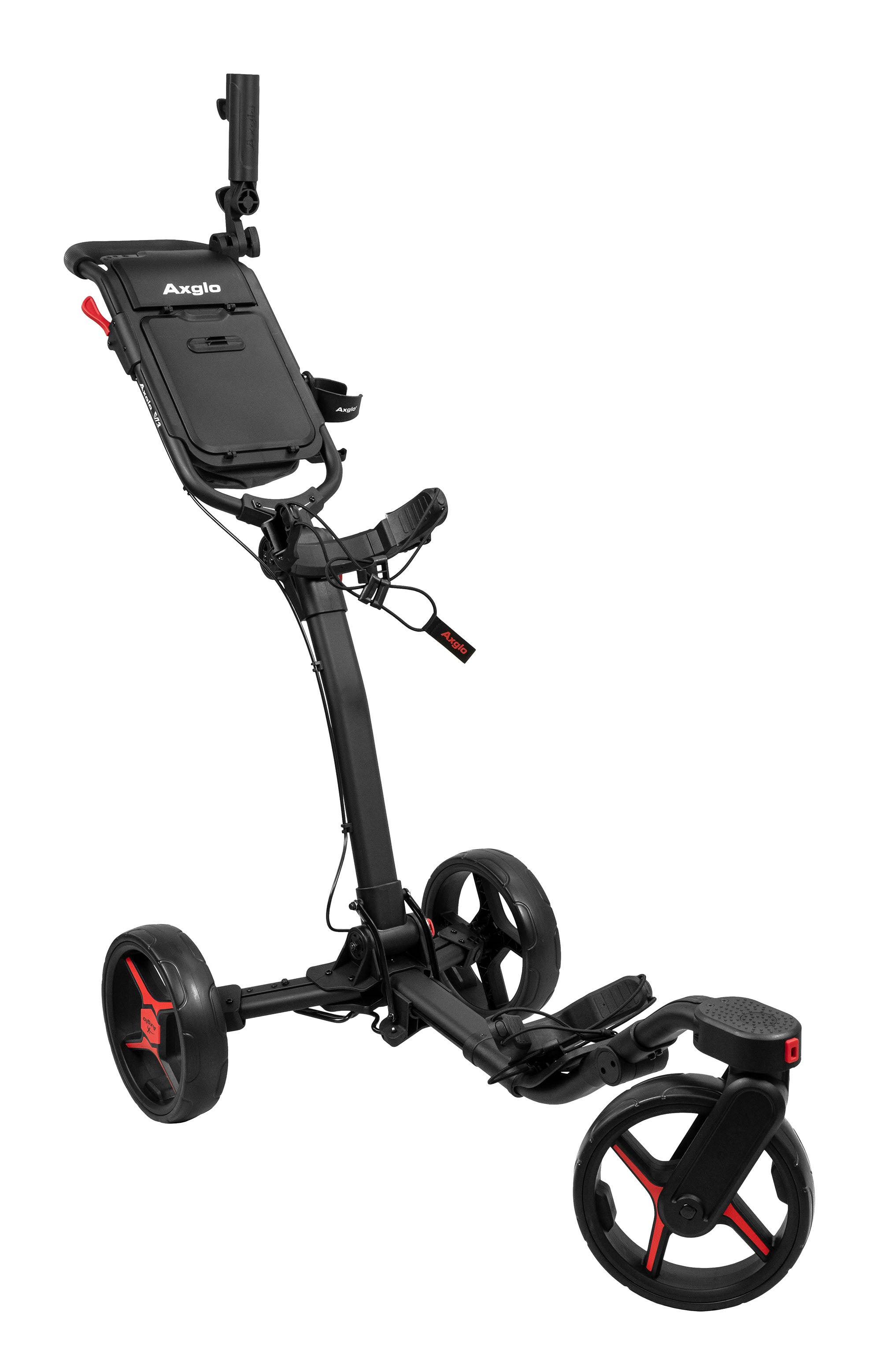 Axglo V3 Golf Push Cart (black/red)
