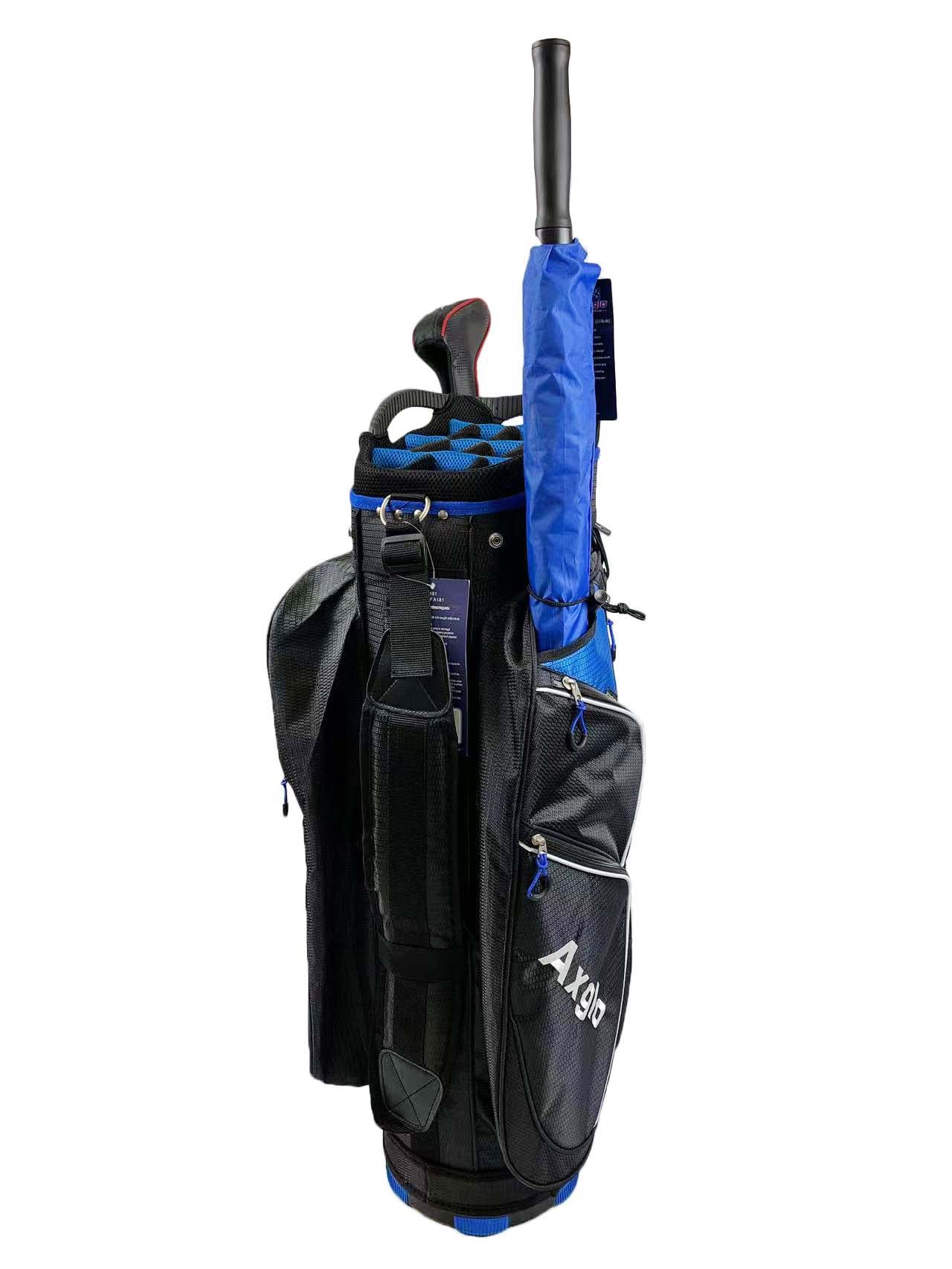 Axglo Golf Cart Bag - Blue/Black