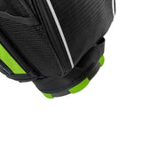 Axglo Golf Cart Bag - Green/Black - no slip foot pad