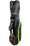 Axglo Golf Cart Bag - Green/Black with rain cover