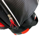 Axglo Golf Cart Bag - Red/Black - easy grip strap