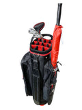 Axglo Golf Cart Bag - Red/Black