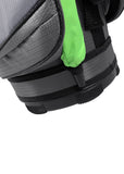 Axglo Golf Cart Bag - Green/Grey with no-slip foot pad