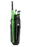 Axglo Golf Cart Bag - Green/Grey with umbrella holder