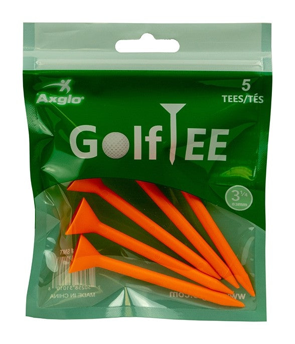 Axglo Golf Tees - Pack of 5 orange