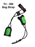Axglo Green Bag Holder Straps - One Pair