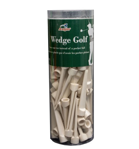 Wedge Golf Tees - Pack of 80 - white