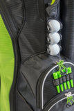 Axglo Golf Cart Bag - Green/Black - golf ball
